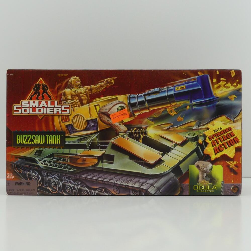 Small Soldiers Buzzsaw Tank Vehicle with Ocula Spinning Playset Figure Kenner